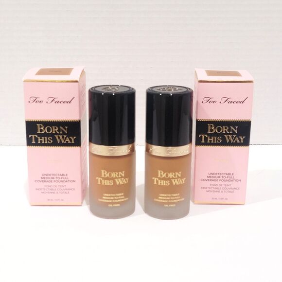 Too Faced Born This Way Undetectable Medium to Full Foundation 1.0 Fl Oz MAPLE - Picture 1 of 13